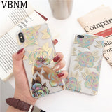 Gold Bronzing Rose Flower Clear Case for iphone