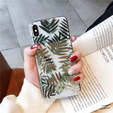 Gold Bronzing Rose Flower Clear Case for iphone