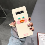 YHBBCASES Funny 3D Blusher Duck Soft Samsung