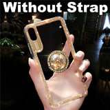 Luxury Bling Glitter With Finger Ring Case For iPhone
