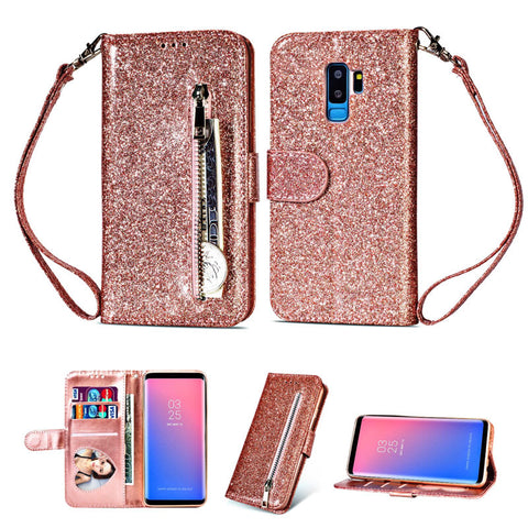 Zipper Wallet PU Leather Case For Samsung