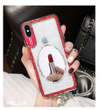 Luxury Bling Glitter With Finger Ring Case For iPhone