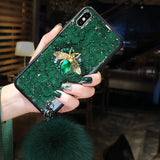 Luxury marble glitter diamond iphone