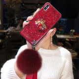 Luxury marble glitter diamond iphone