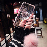 Luxury diamond cute hair ball  iphone