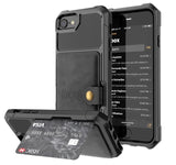 PU Leather Wallet Car magnetic Case for iPhone