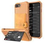 PU Leather Wallet Car magnetic Case for iPhone