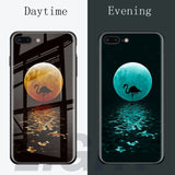 Note10 Luminous Glass Case For Samsung