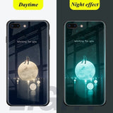 Note10 Luminous Glass Case For Samsung