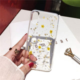 Qianliyao Transparent Glitter Dried Flower Samsung