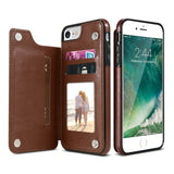 KISSCASE Retro PU Leather Case For iPhone