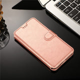 Luxury Leather Wallet Flip Cover For iPhone