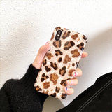Gold glitter Leopard spot iPhone