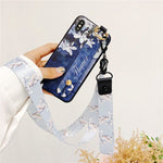 Fashion Floral 3D Leaves Wrist StrapiPhone
