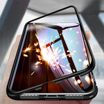 Magnetic Flip Glass Case For Samsung