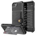 Retro Flip PU Leather Case For iPhone