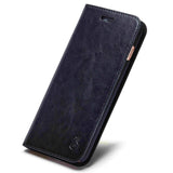 Musubo Genuine Leather Flip Case For iPhone