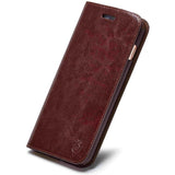 Musubo Genuine Leather Flip Case For iPhone