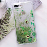 Bling Glitter watermelon Avocado Phone Case