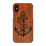 Carved Tiger Dragon Luxury Wood iPhone