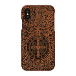 Carved Tiger Dragon Luxury Wood iPhone