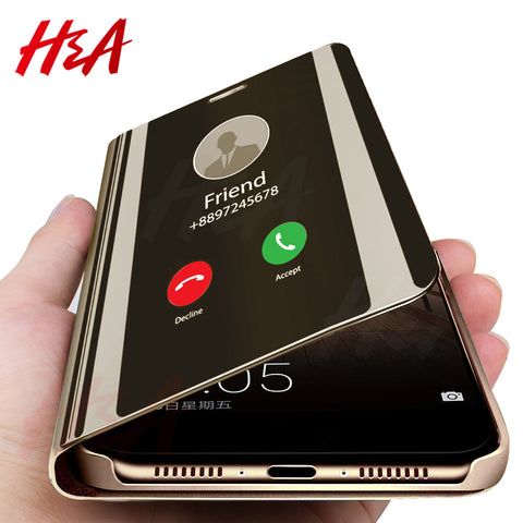 H&A Clear View Smart Mirror Phone Case For Samsung