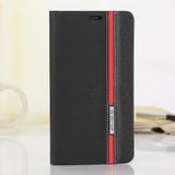 Luxury Business Flip PU Leather Wallet  SAMSUNG