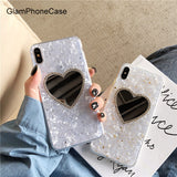 GlamPhoneCase White Fritillaria Mirror iPhone