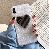 GlamPhoneCase White Fritillaria Mirror iPhone