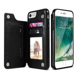 KISSCASE Flip PU Leather Case For iPhone
