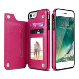 KISSCASE Flip PU Leather Case For iPhone