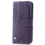 Matte Leather Rotate Multi-card Slot  iPhone