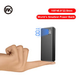 WK 3 Input 2USB Mini Power Bank 10000mAh