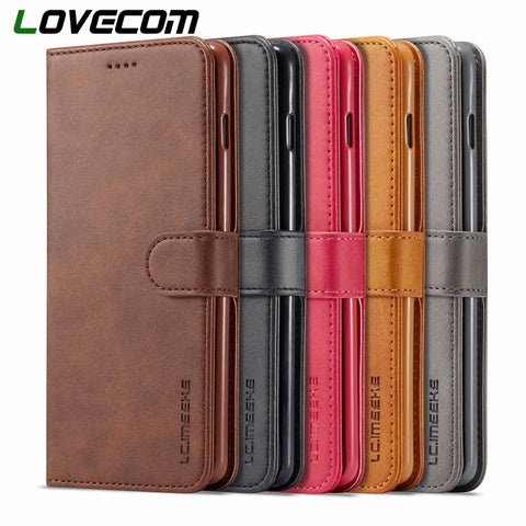 LOVECOM Vintage Leather Wallet Flip Samsung
