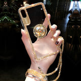 Luxury Bling Glitter With Finger Ring Case For iPhone